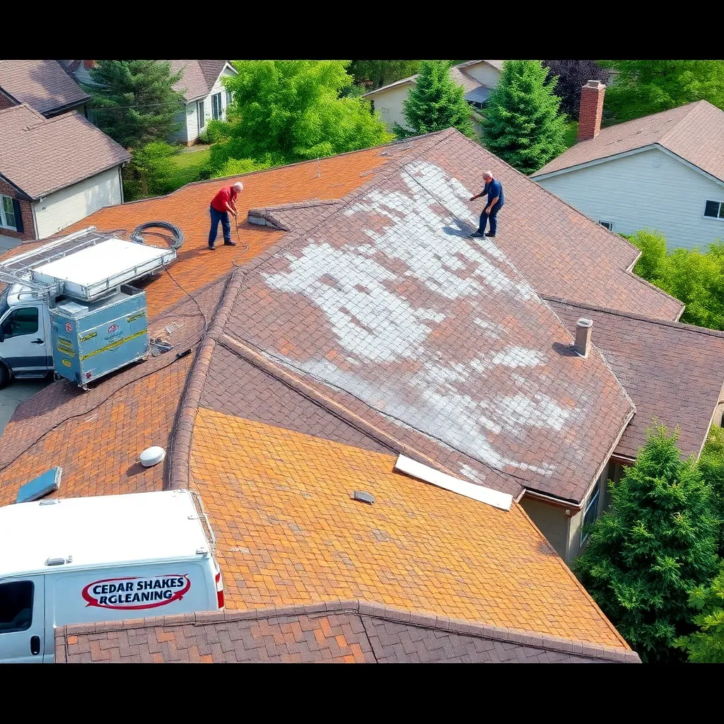 Cedar Shakes Roof Cleaning